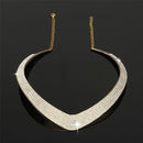 Fashion Jewelry Chain Pendant Crystal Choker Chunky Statement Bib Necklace M&E