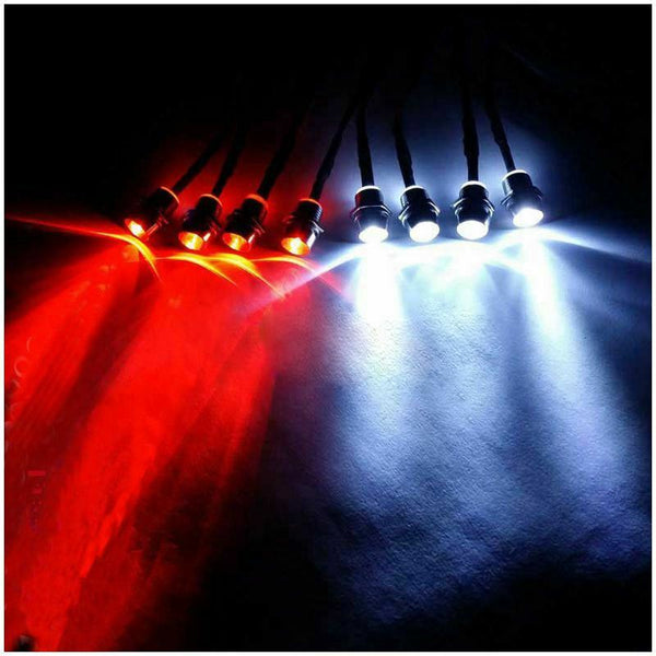 8 LED 5mm White Color Red Color LED Light Set for HSP RC Cars WS Z8J4