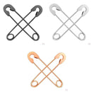 3 Pairs Of Punk Goth Stainless Steel Earrings With Pin