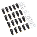 20 Pieces 6.35mm/6.35 Stereo Audio Microphone Female Socket/Jack