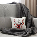 4x Christmas Printed Pillow Case Linen Plaid New Year Throw Cushion Covers