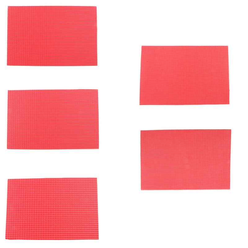 Minature 1:25 Scale Roof Tile Layout DIY Red Pieces Hobbyists Assembly