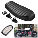 Thick Motorcycle Hump Flat Brat Seat Saddle Cushion for Cafe Racer Universal
