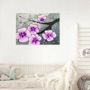 Peach Blossom DIY Full Drill Round Diamond Painting 5D Rhinestone Mosaic
