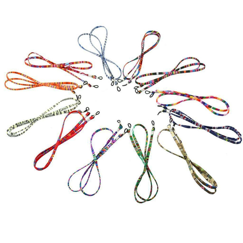 12Pcs Unisex Eyeglasses Chain Cord String Sunglasses Holder Neck Lanyard