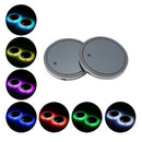 Car Led Light Water Bottle Mat Coaster Anti-Slip Colorful Light Coaster Cha
