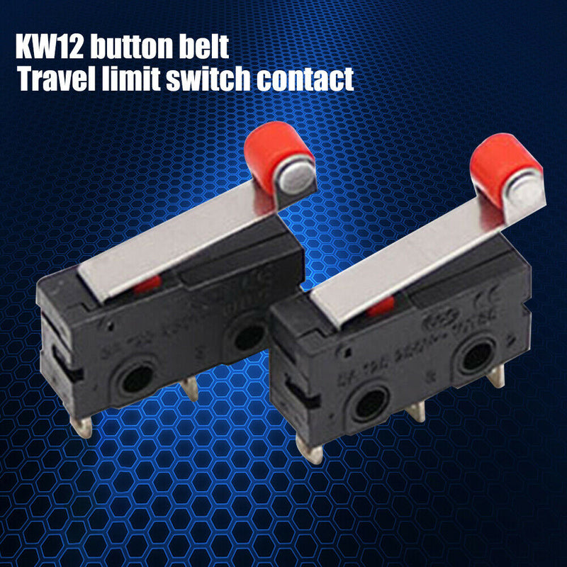 10pcs Mini Micro Limit Switch Lever Arm SPDT Snap Action Momentary Roller