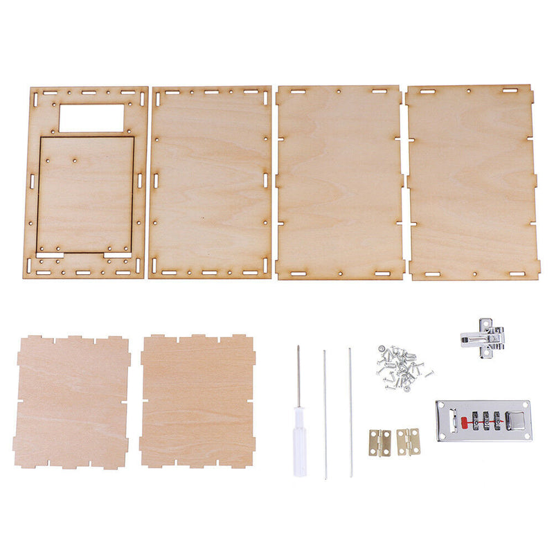 Mechanical password box diy kids science projects experiment kits boy  ME