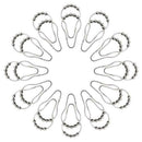 24pcs Shower Curtain Rings Curtain Rod Roller Ball Hooks Metal Bathroom cvb DQF