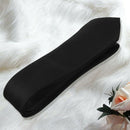 2" Wide Stripes Pattern Self Tie Skinny Necktie Black for Woman M2Y3