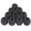 Pack of 10 Lapel Lavalier Tie Clip-on Microphone Windscreen Mic Wind Muff Sponge