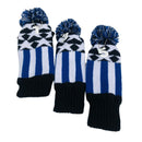 3 Pcs Knitted Golf Headcover Driver Cover, Golf Club Wood Head Covers Fit f