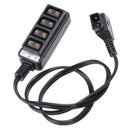 Male D-Tap Power Tap to 4 Female D-Tap P-Tap Hub Adapter for Photography Po