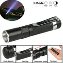 Portable Mini Light Q5 2000LM LED Flashlight Torch Zoom Light Lantern Camping US
