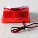 12V DC Wired Strobe Siren Red Light Sound Flash Buzzer Siren Home Security Alarm