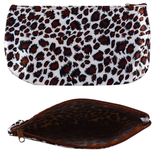 Leopard Travel Cosmetic Bag Makeup Pouch Toiletry Wash Organi Ew