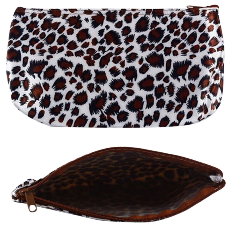Leopard Travel Cosmetic Bag Makeup Pouch Toiletry Wash Organi Ew