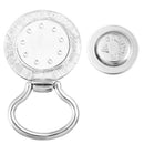 2pcs Alloy Snap Button Magnetic Eyeglass Holder ID Badge Eye Glasses Brooch