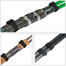 20pcs Fishing Rod Tie Holder Strap Suspenders Fastener Loop Belts (Black)