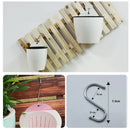 8xGarden /Self-watering Plant Flower Pot Wall Hanging Plastic White for/ Garden