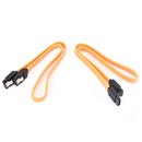 2PCS Dual-chip SATA Data Cable Hard Drive Serial SATA Data Cable With BucklEB-y