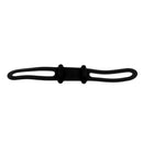 2 Pieces Bike Silicone Band Bicycle Flashlight Strap Tie Holder Black