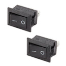 5Pcs 12V On/Off Waterproof Rectangle Rocker w/ Cover Car Dashboard Boat .