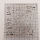 Snowman Silicone Clear Stamp Transparent Rubber Stamps DIY Scrapbook BX