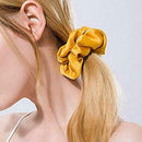 18pcs Solid Color Scrunchies Women Elastic Hair Rings Ponytail Holder Ornaments
