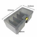 Plastic Dual Layer Waterproof Fishing Tackle Box Lures Bait Storage Case Co