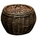 Woven Wicker Rattan Eggs Baskets with Lid Natural Wicker Rattan Basket Lagr