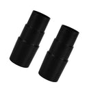 Set of 2 Vacuum Cleaner Attachment Converter Adaptor 32mm to 32mm 35mm Black