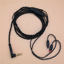 Replacement Upgrade Cable With Volume Control For Audio Technica ATH-IM01 IM02