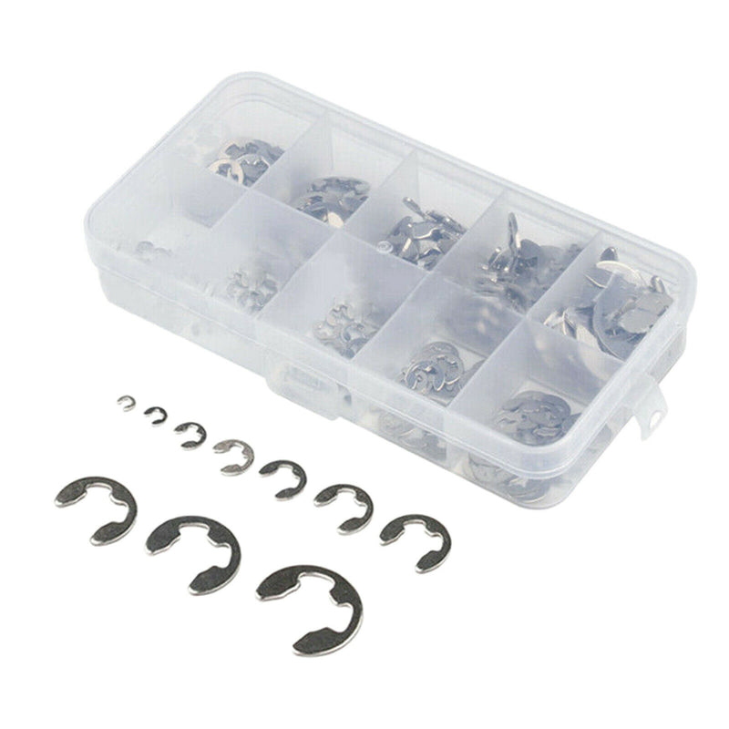Stainless Steel E Clips Circlip Kit Retaining  200pcs M1.5 Parts -