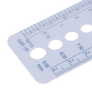 Plastic Knitting Knit Needle Size Gauge Ruler Measure Tools Sewing Tool Rul F3I4
