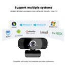 B3 1080P Full HD Webcam USB Computer Laptop Driver-Free Web Camera with Mic A