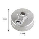 901 14 Flutes Cap Oil Filter Wrench 1/2 inch Square Drive Oil Filter Tools
