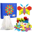 155pcs Wooden Jigsaw Puzzle Board Set Colorful Baby Educational Learning S Hn