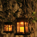 Retro Lantern Candle Shape Soalr LED Light Indoor Outdoor Garden Hanging