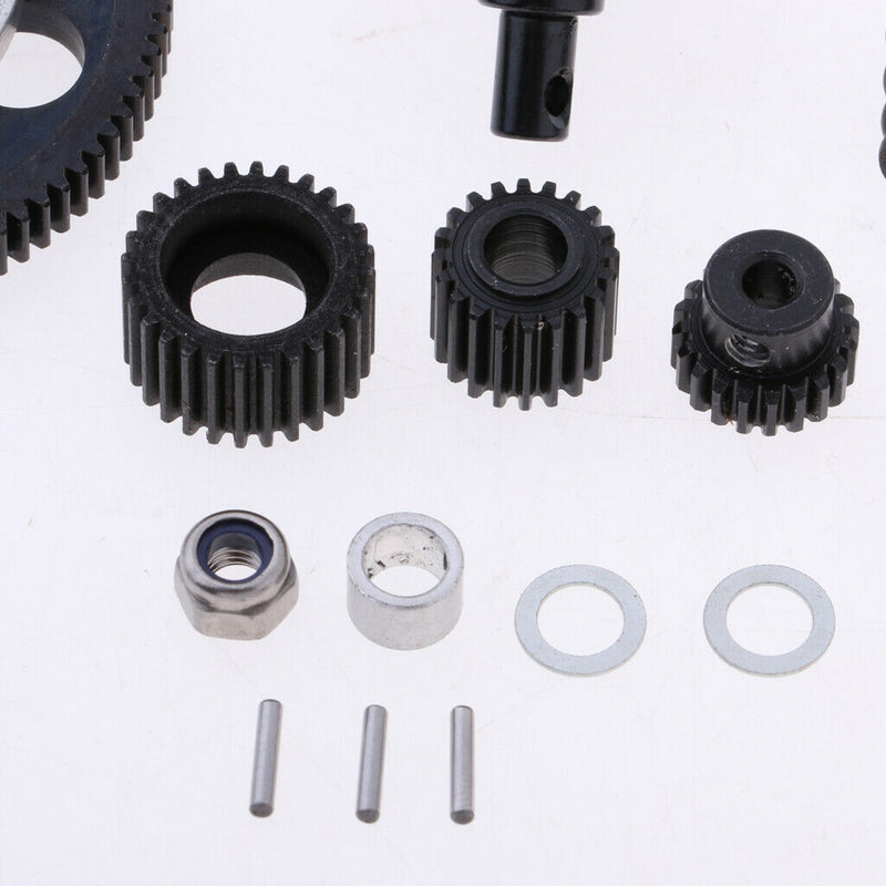 Full Set Gearbox Gears Metal Pinions Bundle for Axial SCX10 1:10 RC Crawler