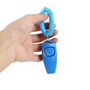 4pcs Dogs Cat Plastic Pet Clicker Trainer Key Chain Wrist Strap Pet Supplies