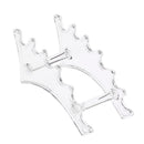 6 Rack Plastic Clear Eyebrow Eyeliner Pen Makeup Brush Display Shelf Holder