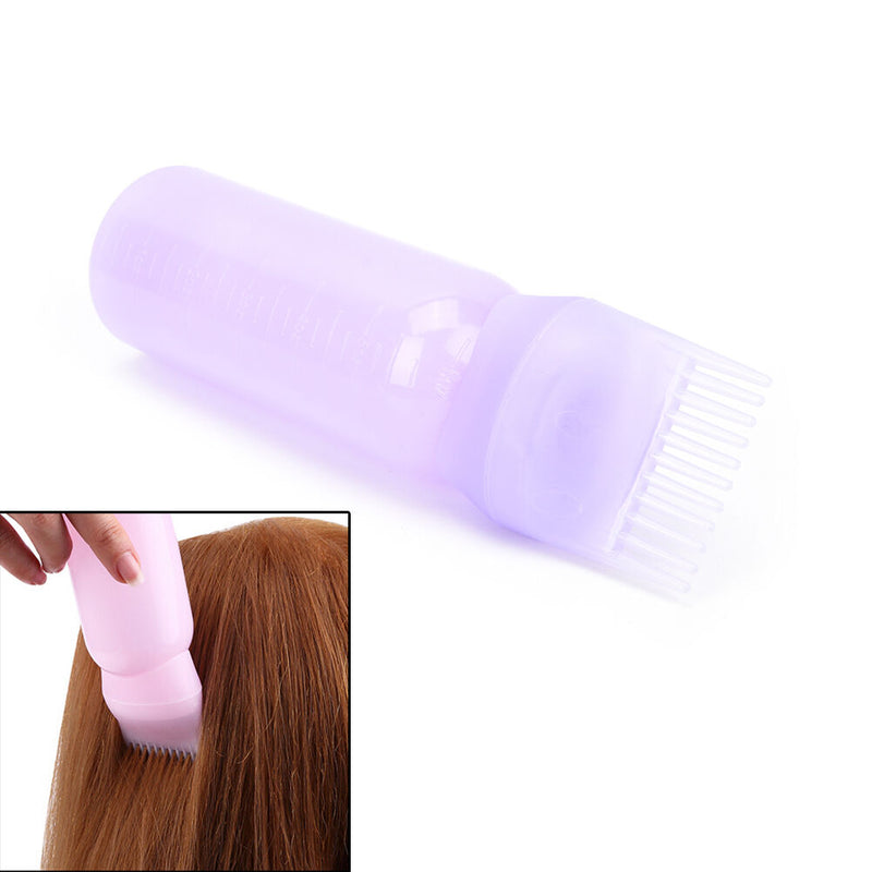 120ML Hair Dye Bottle Applicator Comb Dispensing Salon Hair Coloring Dye WGJ Bj