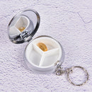 Pocket Portable Metal Pill Box Medicine Tablet Storage Case Vitamin Container3C