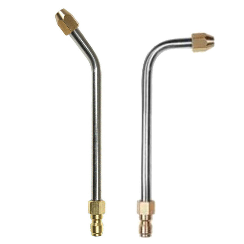 2pcs 1/4'' Connect Pressure Washer Nozzle Lance Angled Lance Extension