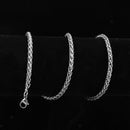 Fashion Boys Men 316L Stainless Steel 3mm Thin Cable Chain Necklace 18"
