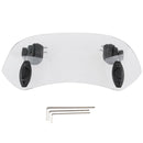 28cm Clip On Windshield Extension Spoiler Wind Deflector For Motorcycle