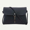Simple Pure Color Deer Pendant Shoulder Handbag Women Crossbody Bag (Black)