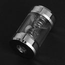 Computer Water Cooling Flow Meter Metal Covers Filter for Soft Hard Tube A