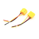2Pcs Car Auto Truck Female Ceramic Headlight Extension Connector Plug Socke Gw